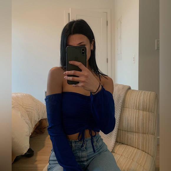 PLT royal blue blouse - Picture 1 of 3